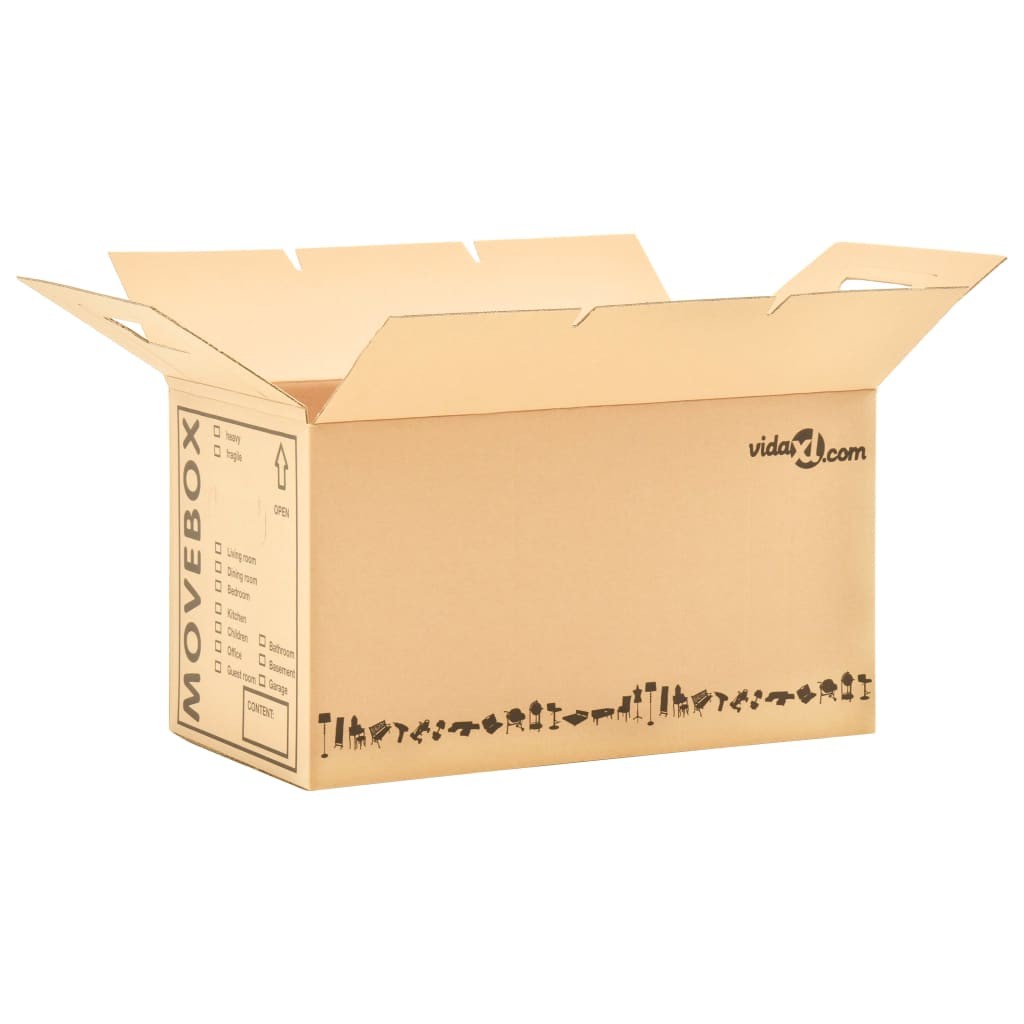 Moving Boxes Carton XXL 80 pcs 60x33x34 cm